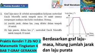 KSSM Matematik Tingkatan 4 Bab 7 praktis kendiri 7.2b no2 Graf gerakan chapter 7 spm form 4