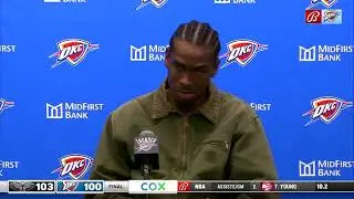Shai Gilgeous-Alexander speaks on the loss to New Orleans