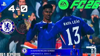 🔥 CHELSEA DESTROY AJAX! 💙 4-0 DOMINATION | UCL NIGHT | FC 26 Career Mode Highlights