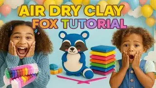 How To Make Cute Fox with Air Dry Clay || Fox Clay Art || Animal Clay Art