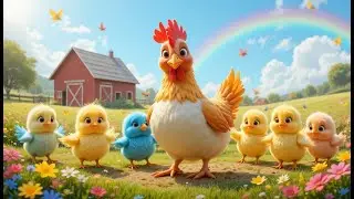 🌈🐔🎶 أنا الفرخة واحنا الكتاكيت | أغنية ممتعة ومضحكة للأطفال 🐥🎵