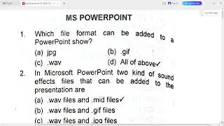 Top 100 + Computer Mcqs for LDC & UDC test preparation Part-5 | MS Powerpoint | #nts