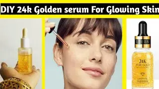 How to make 24k GOLD serum/ DIY affordable GLOWING serum at home/ Dupe farsali
