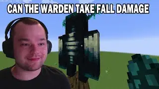 Can the Warden die from Fall Damage in Minecraft