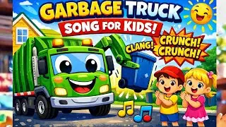 Garbage Truck Song for Kids 🚛 Sing-Along with Sounds|#nurseryrhymes #kidssongs #kids