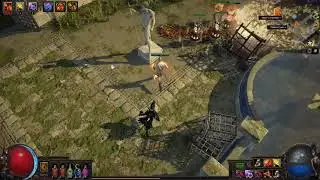 Path of Exile Flame Totem Torch Oak Build funny Map