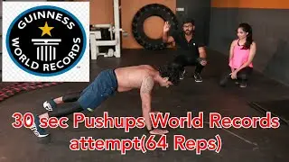 Attempting 30 sec Pushups world records