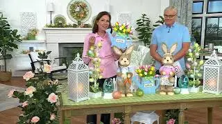Spring Welcome Sign with Tulips by Valerie on QVC