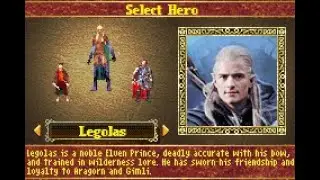 LoTR : RoTK(GBA) - Legolas - Normal - Part 1 - After training in the Moria