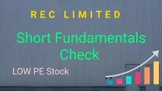 REC LIMITED Fundamentals Check ll LOW PE Stock ll Company Analysis series