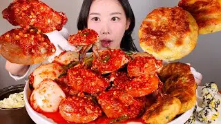 꽃게계의 엽떡🦀🔥 게장아니고 무침✨ 완전 매운 꽃게무침 먹방 [eating show] mukbang korean food