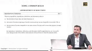 CA CFAP 5 - Common Rules - Apportionment of Deductions
