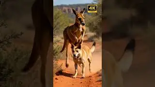 Epic Kangaroo vs Dingo Fight: Outback Survival in Action! | #AustralianWildlife