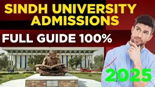 Sindh University Jamshoro Admission Process 2025 | Step-by-Step Guide |How to Apply for Sindh