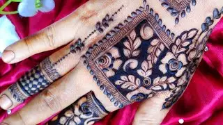 Reverse Filling in Mehndi for Back Hands | Mehendi Tutorial for Beginners | Simple Mehndi Design