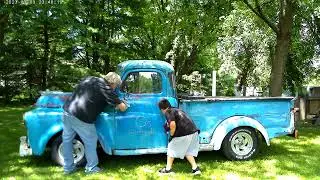 Trying out Flood Penetrol on Ole Blue with my grandson