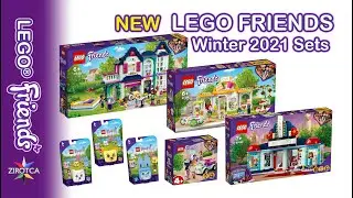 New LEGO Friends Winter 2021 sets | LEGO 41666 41665 41664 41663 41662 41449 41448 41444 41443 41439