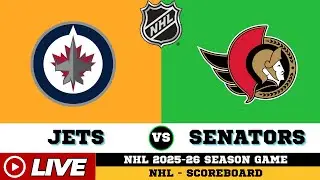 🔴LIVE : Winnipeg Jets Vs Ottawa Senators | NHL 2026 | NHL Live SCOREBOARD | Jan 4 2026
