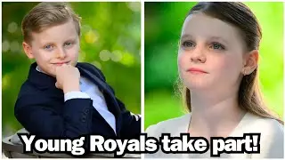 Prince Jacques and Princess Gabriella took the CENTRE STAGE during the State Visit yesterday