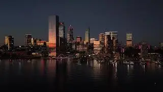 Elizabeth Quay | Perth City Sunset 2 | DJI Mini 5 Pro