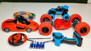 Unboxing 1:16 Remote Control Moka Stunt Car RC Super Car RC Rock Crawler and RC Transparent Car 