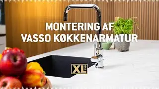 Montering af VASSO k&oslash;kkenarmatur