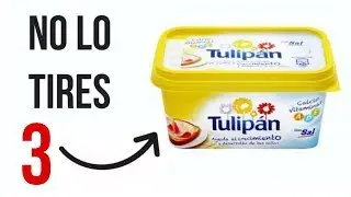No tires esto -  Manualidades con Envase de Mantequilla #3
