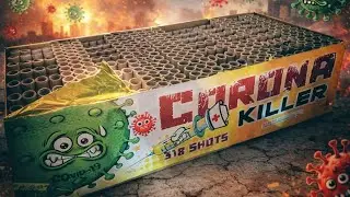 Corona Killer 2.0 (318) Shots 500gram Cake #fireworks #pyro #efectos #viral #fyp #pr #covid19 #sick 