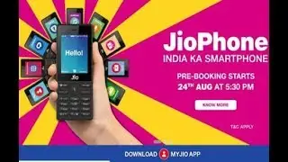 Jio phone booking with Myjio app