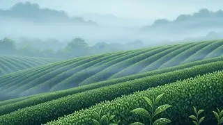 Slow Living in a Tea Garden 🍵 | Gentle Morning Sounds | No Music