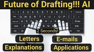 Professional Drafting using AI 🤖 | Future of Drafting | Make letters in seconds! |Economics with MH