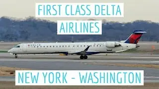 FIRST CLASS | New York (JFK) to Washington D.C. (DCA) | Delta Airlines CRJ900 | Flight Report