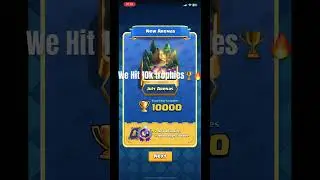 I hit 10k trophies in Clash royale! #clashroyale #shorts