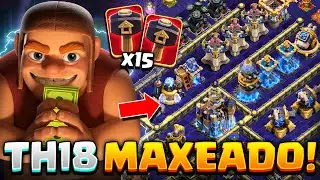 💥MAXEANDO el NUEVO TH18 en SOLO 1 SEMANA! 💸 Con LIRBOS, RUNAS y 15 MARTILLOS!! 😈 La MARTILLEADA 🔨