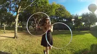 Double hoops, Mega Hoop and a Flow wand