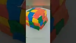 I made a RUBIKS CUBE CAKE