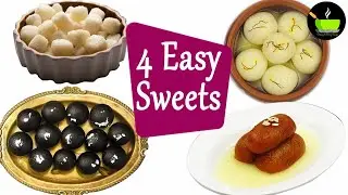 घर पर बनाएं मिठाइयां Halwai Style | 4 Easy Sweets Recipe | Homemade Sweets | Indian Sweet Recipes