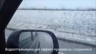 Оригинальный Антидождь Aquapel (Аквапель) в действии