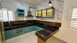 Stunning Modular Kitchen With Dining Space & Breakfast Counter top👌🔥🔥