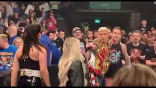 Cody Rhodes Restrains CM Punk During Beef With Liv Morgan And Raquel Rodriguez (WWE)
