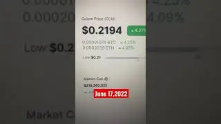 Price of #cryptocurrency #golem-Golem price today