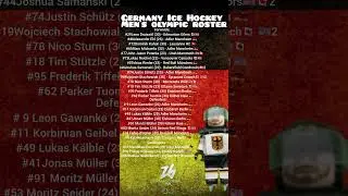 Germany men's ice hockey Olympic roster 2026#lego #icehockey #olympics #milanocortina2026