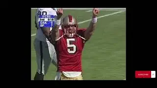 Jeff Garcia finds Jerry Rice for a impressive touchdown!! Nice way to find him! Nice catch