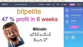 Bitpetite in Telugu | How to withdraw your Bitcoin every Hour using bitpetite