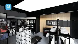 3D Mock Up - Sportwear Store -  Super U