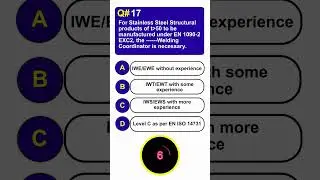 17. For Stainless Steel Structural products under EN 1090-2 EXC2, the -----