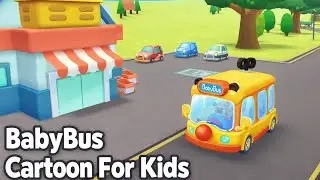 Cute Baby Bus Cartoon 🚍 | Long Kids Animation Video