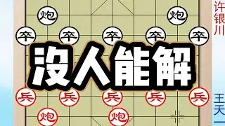 许银川被“载入教科书得一棋局”至今没人能解，非常值得一学