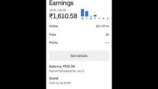 uber bike taxi earning proof