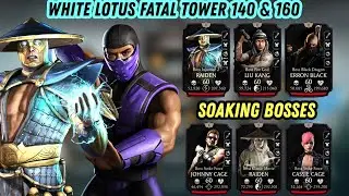 Soaking Bosses | Fatal White Lotus Tower Boss Battles 140 & 160 Fight + Rewards (Round4)